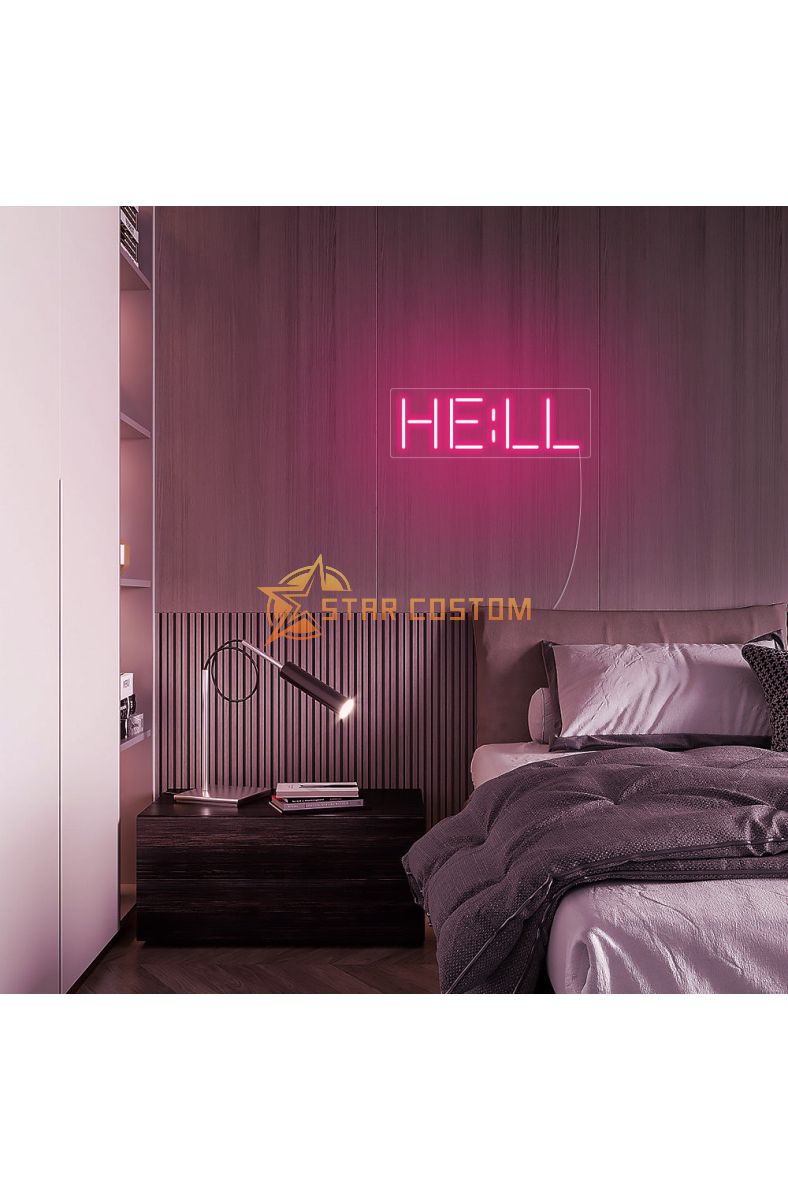 Mini HELL LED Neon Sign