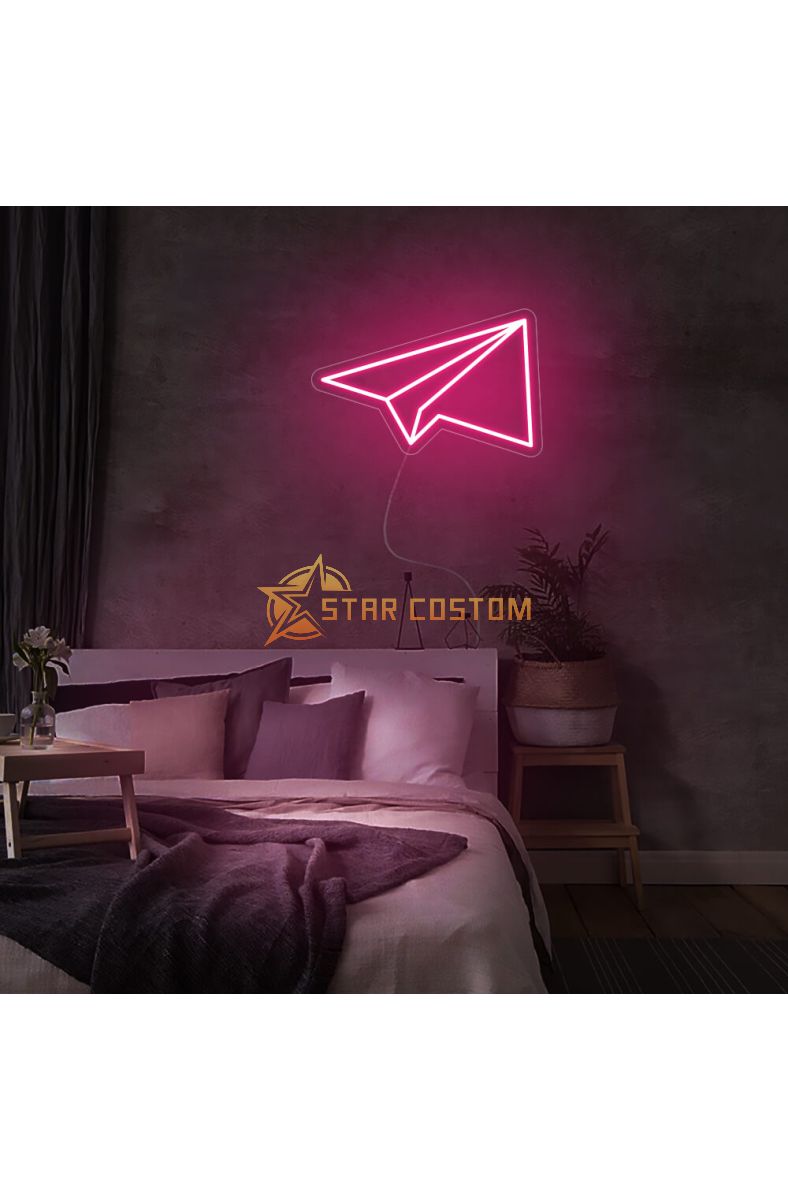 Mini Paper Plane LED Neon Sign