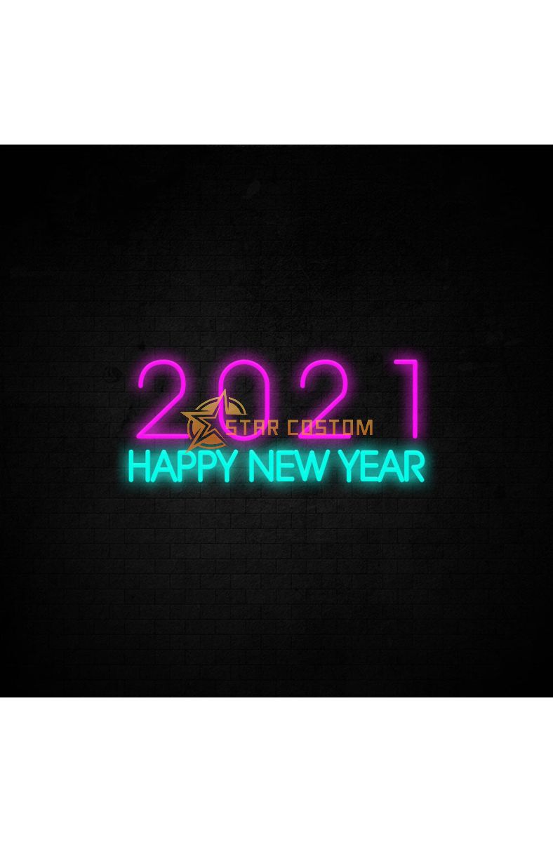 2021 Happy New Year Neon Sign
