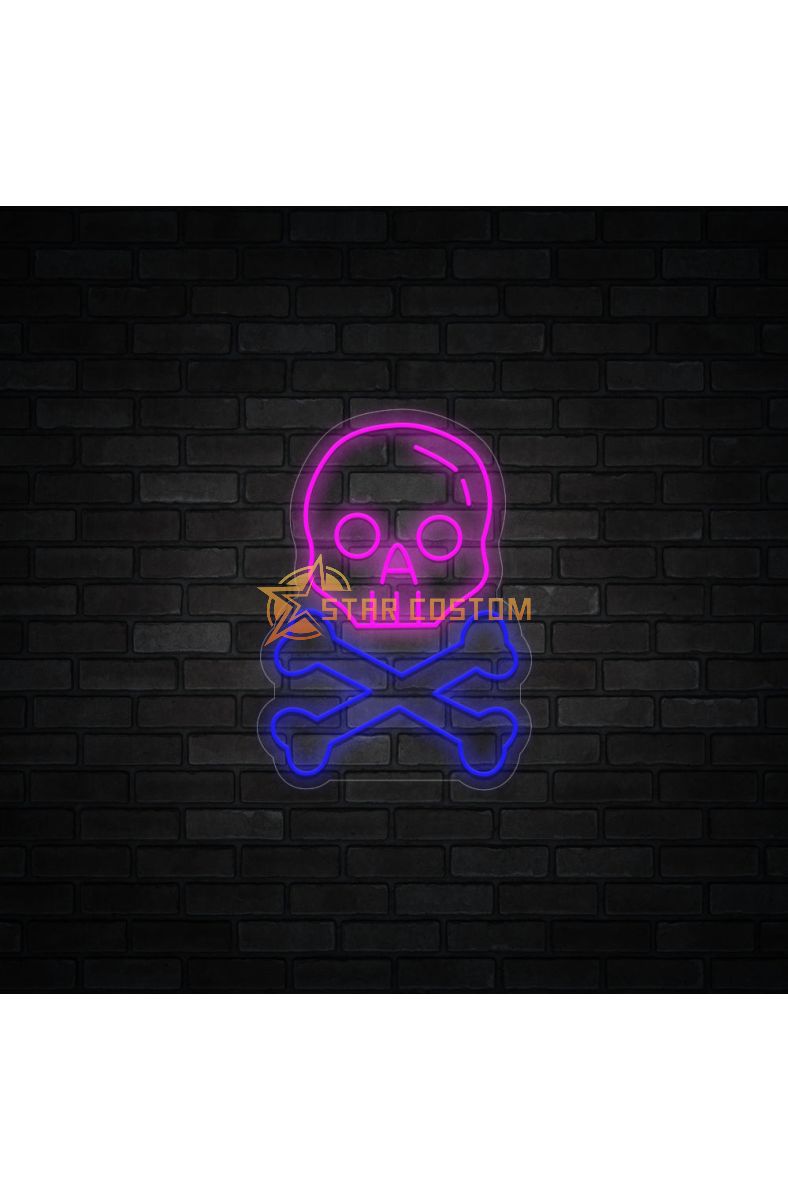 Skull x Bone LED Neon Sign