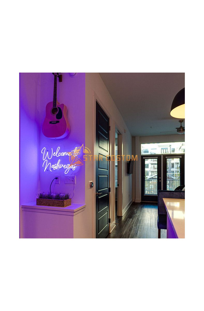 Welcome to Nashvegas Neon Sign