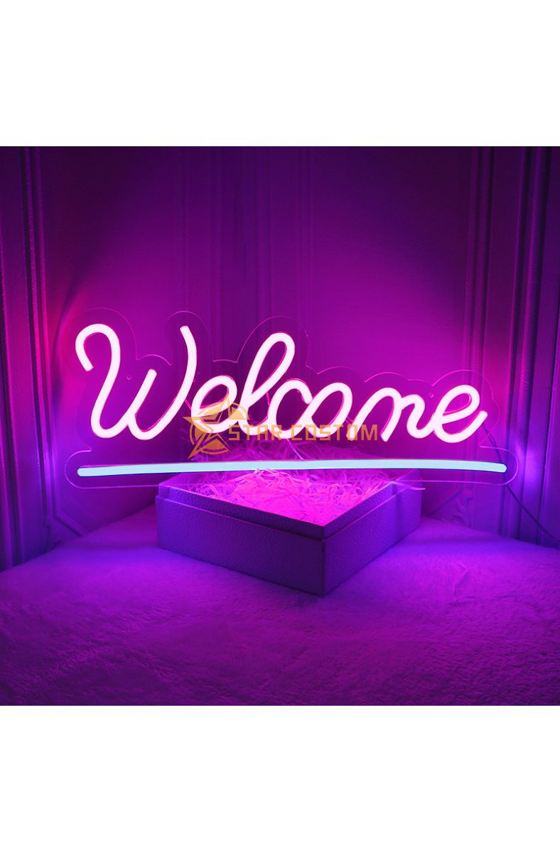 Welcome LED Neon Sign For Greeting Guests