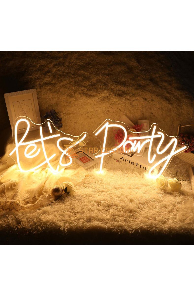 Let´s Party Decorative Lights for Bachelorette Party, Engagement Party, Birthday Party
