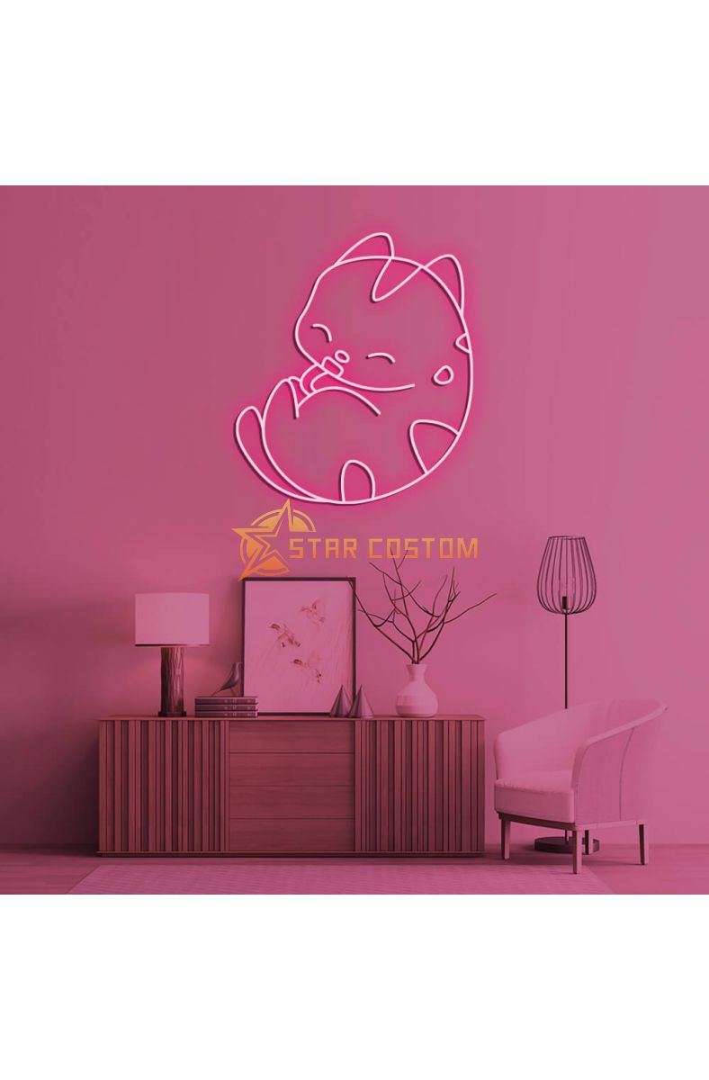 Cute Kitten LED Neon Sign