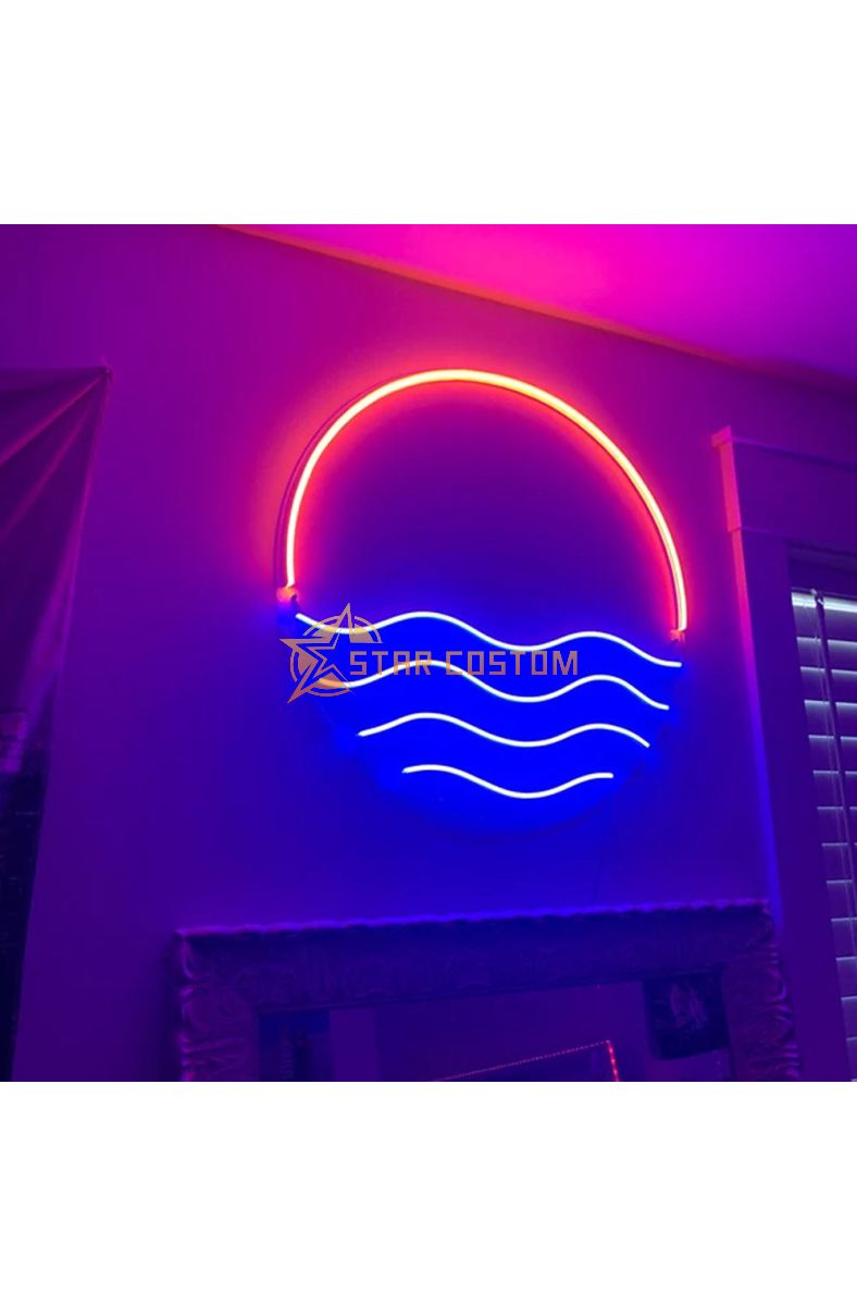 Mini Sunset Sea LED Neon Sign